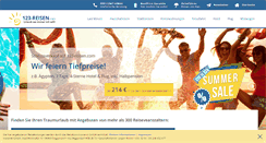 Desktop Screenshot of 123-reisen.com